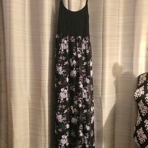 Long Black Floral Sundress